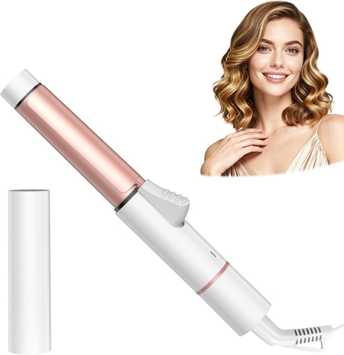 Mini-Reiselockenstab (2,5 cm), Dualspannung 110–240 V, schnelles Aufheizen in 30 Sekunden, Ionen-Keramik-Technologie, tragbarer Lockenstab mit Etui, ideal für kurzes Haar