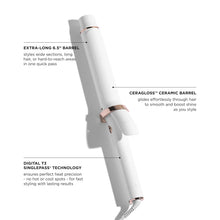 Laden Sie das Bild in den Galerie-Viewer, Extra langer Lockenstab (1", 1,25", 1,5") mit 9 Temperaturstufen und Keramikbeschichtung für schnelles Styling und langanhaltende Ergebnisse