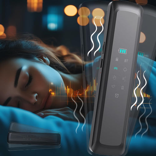 Kissenlautsprecher zum Schlafen – Knochenleitungslautsprecher mit 6 integrierten Weißrauschen-Variationen, geräuschloser Bluetooth-Lautsprecher unter dem Kissen, tragbarer Schlaf-Lautsprecher