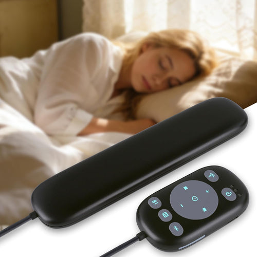 Kissenlautsprecher mit Knochenleitung, 36 beruhigenden Klängen, 16 Stunden Wiedergabezeit und 3 Timern, Mini-tragbares Weißrauschgerät für Seitenschläfer